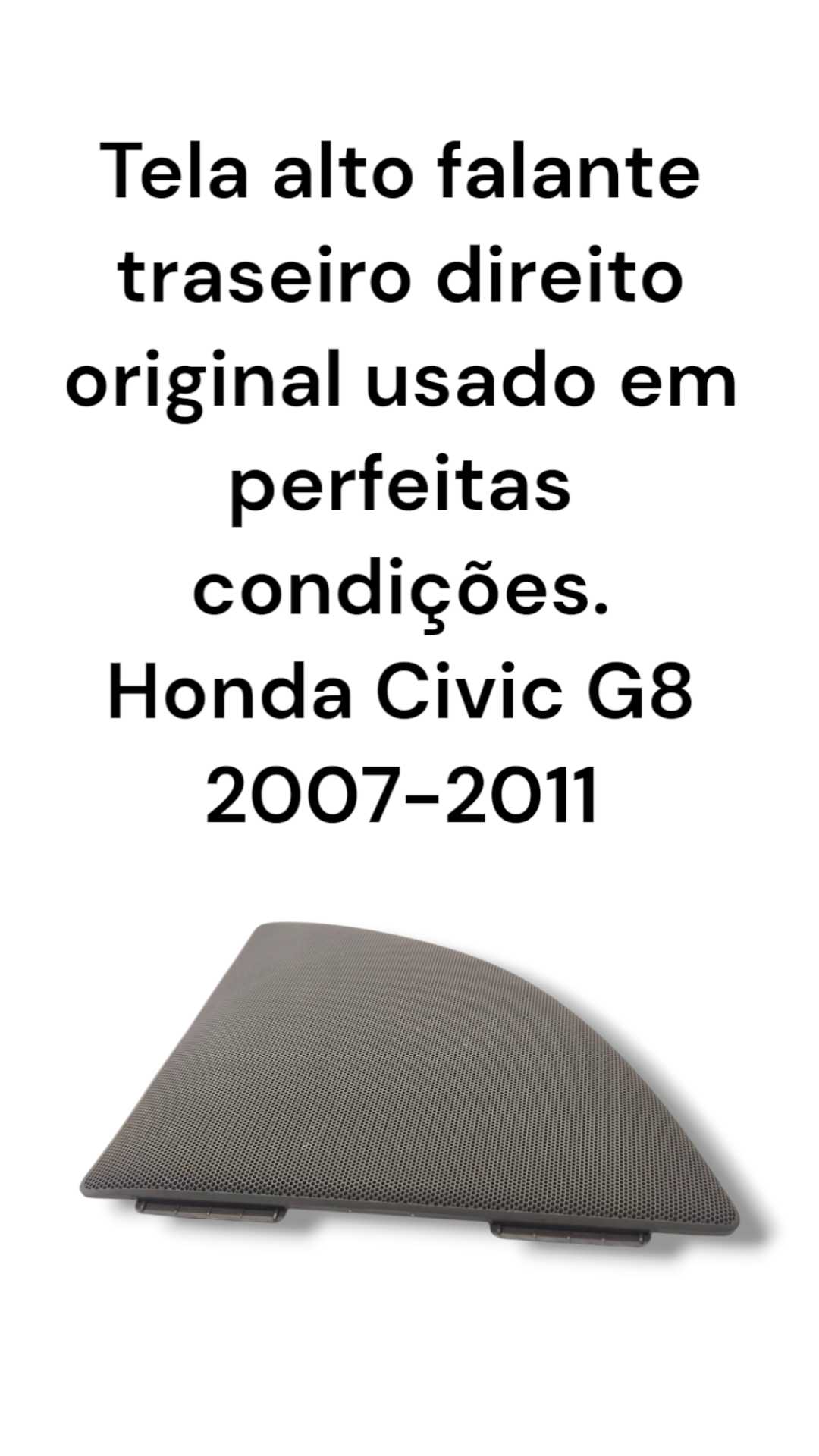 Tela alto falante traseiro direito original usado Civic G8