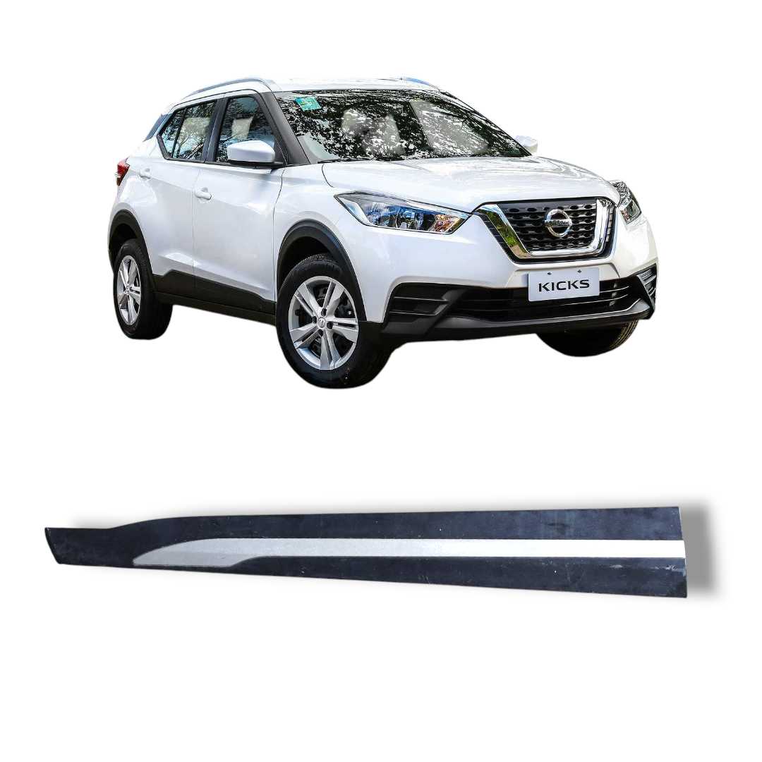 Moldura porta dianteira esquerda Nissan Kicks 2017 2021