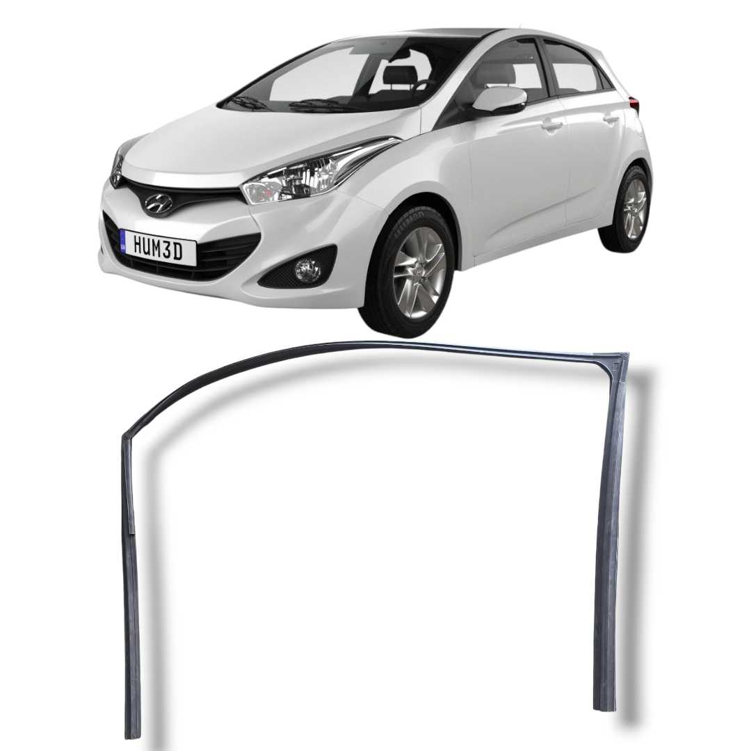 Borracha vedação porta dianteira direita Hyundai HB20 2013