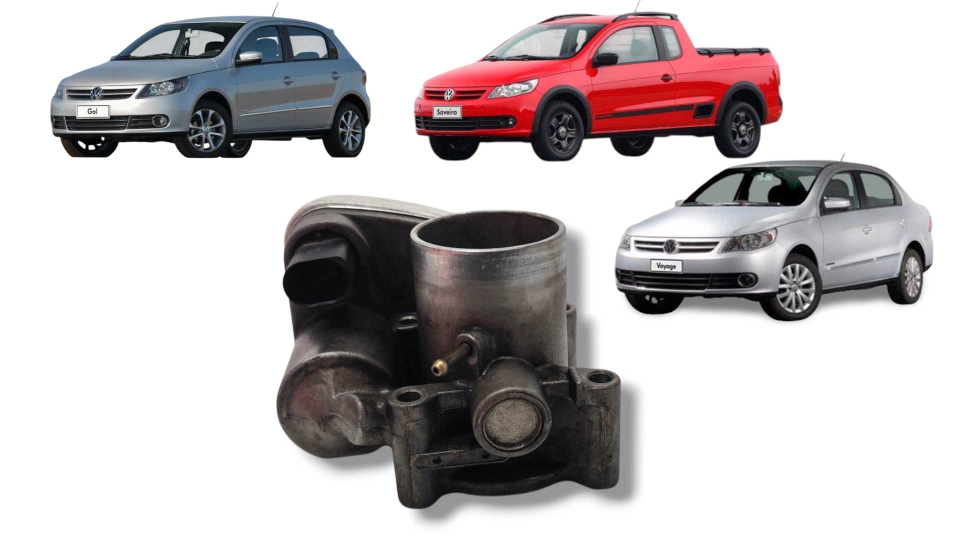 Corpo borboleta TBI original usado VW Gol Saveiro Voyage G5