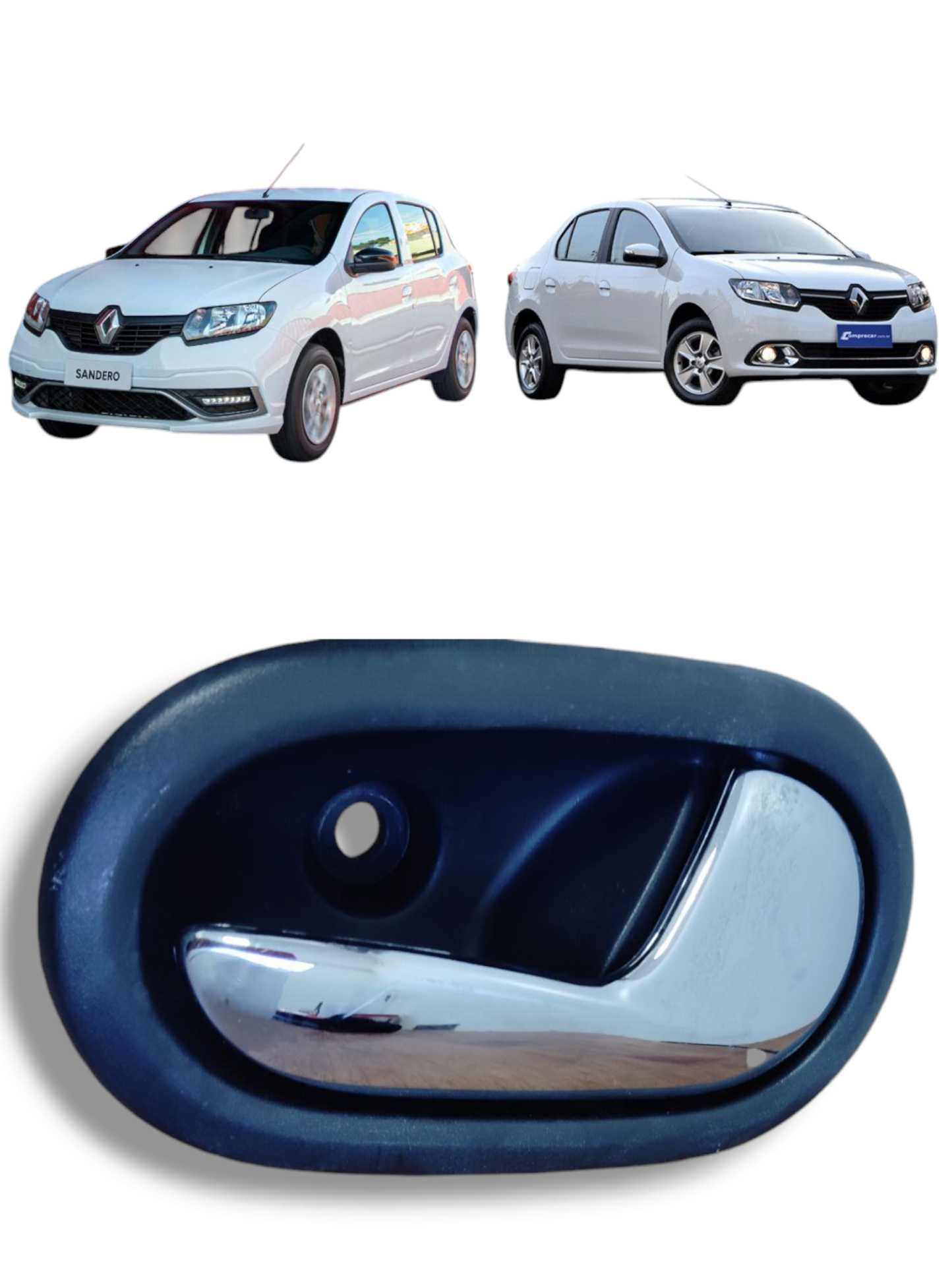  MAÇANETA INTERNA TRASEIRA DIREITA RENAULT LOGAN SANDERO 