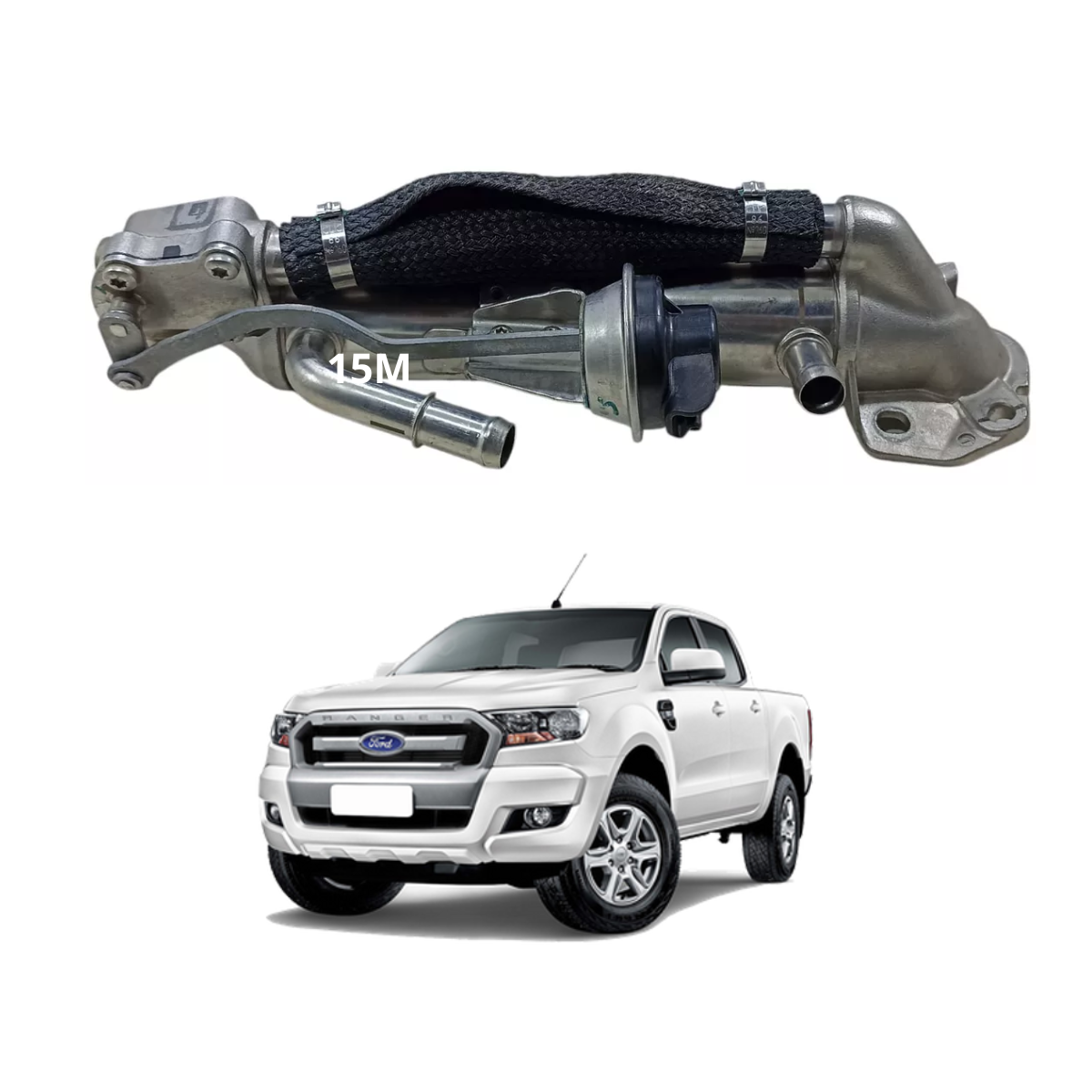 Resfriador Válvula Egr Ford Ranger 2.2 3.2 Diesel 2016 17 19