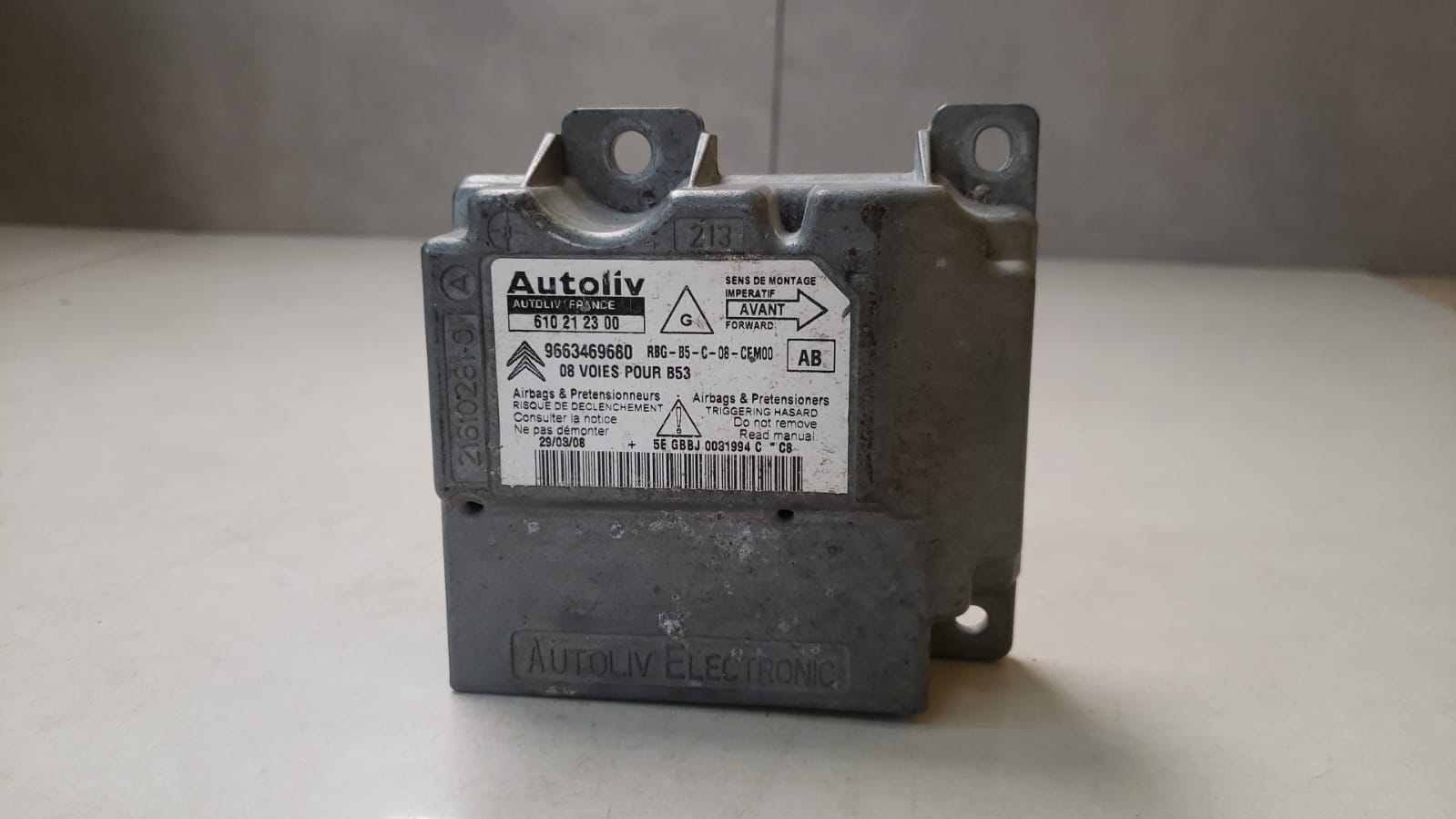 Módulo Airbag Citroen C4 Pallas 2008 a 2013 9663469680 (5)