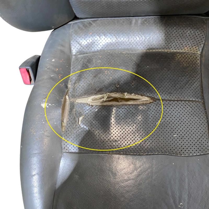 JOGO BANCO EM COURO PAJERO SPORT 2000 A 2006 DETALHE