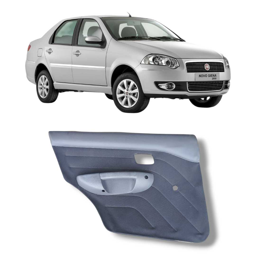 Forro porta traseira esquerda Fiat Siena 2008 a 2012