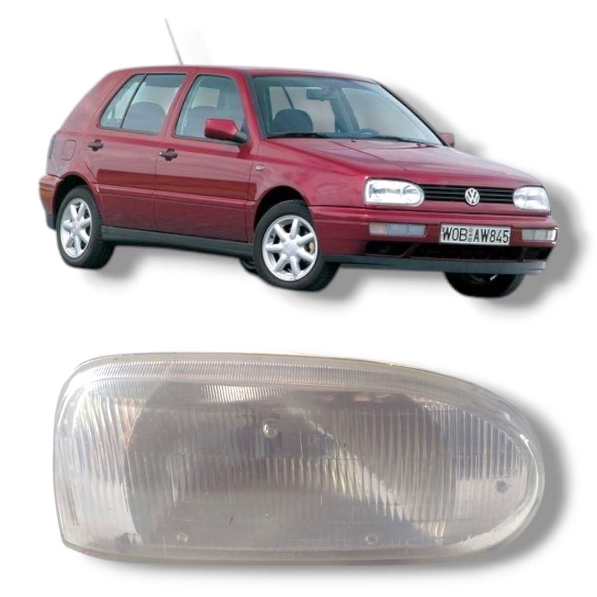 Farol Dianteiro Direito Volkswagen Golf 1993 a 1998 Original