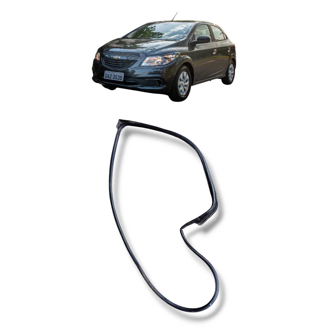 Borracha guarnição porta traseira esquerda GM Onix 2013/2019