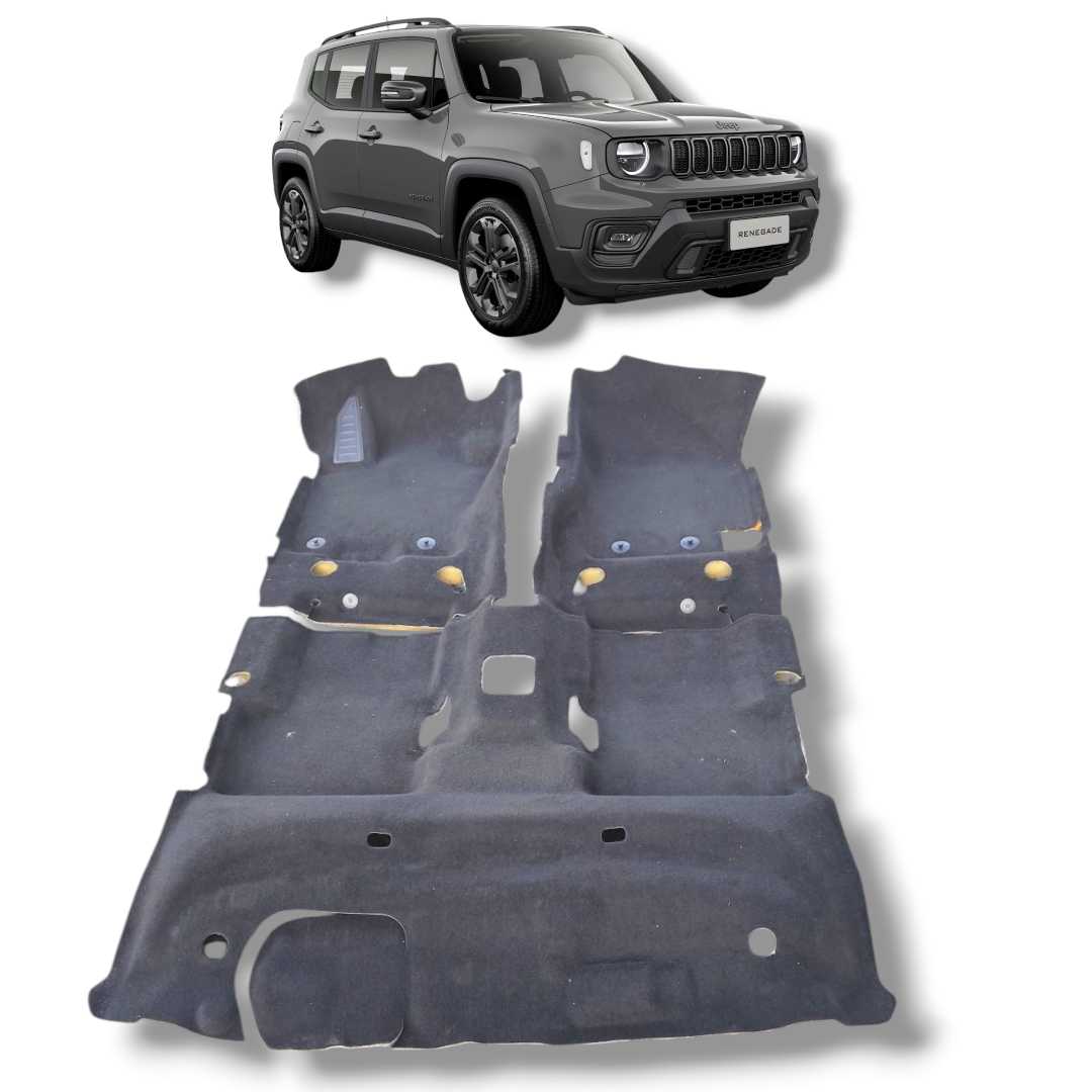 Carpete assoalho completo Jeep renegade 2016 a 2022 