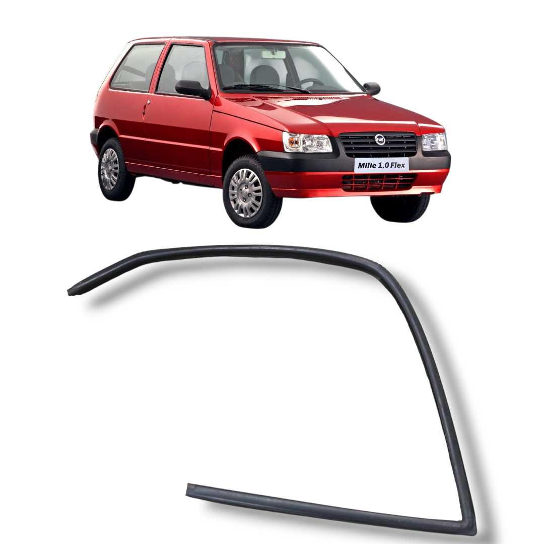 Borracha vidro dianteiro direito Fiat uno 2008 2013 original