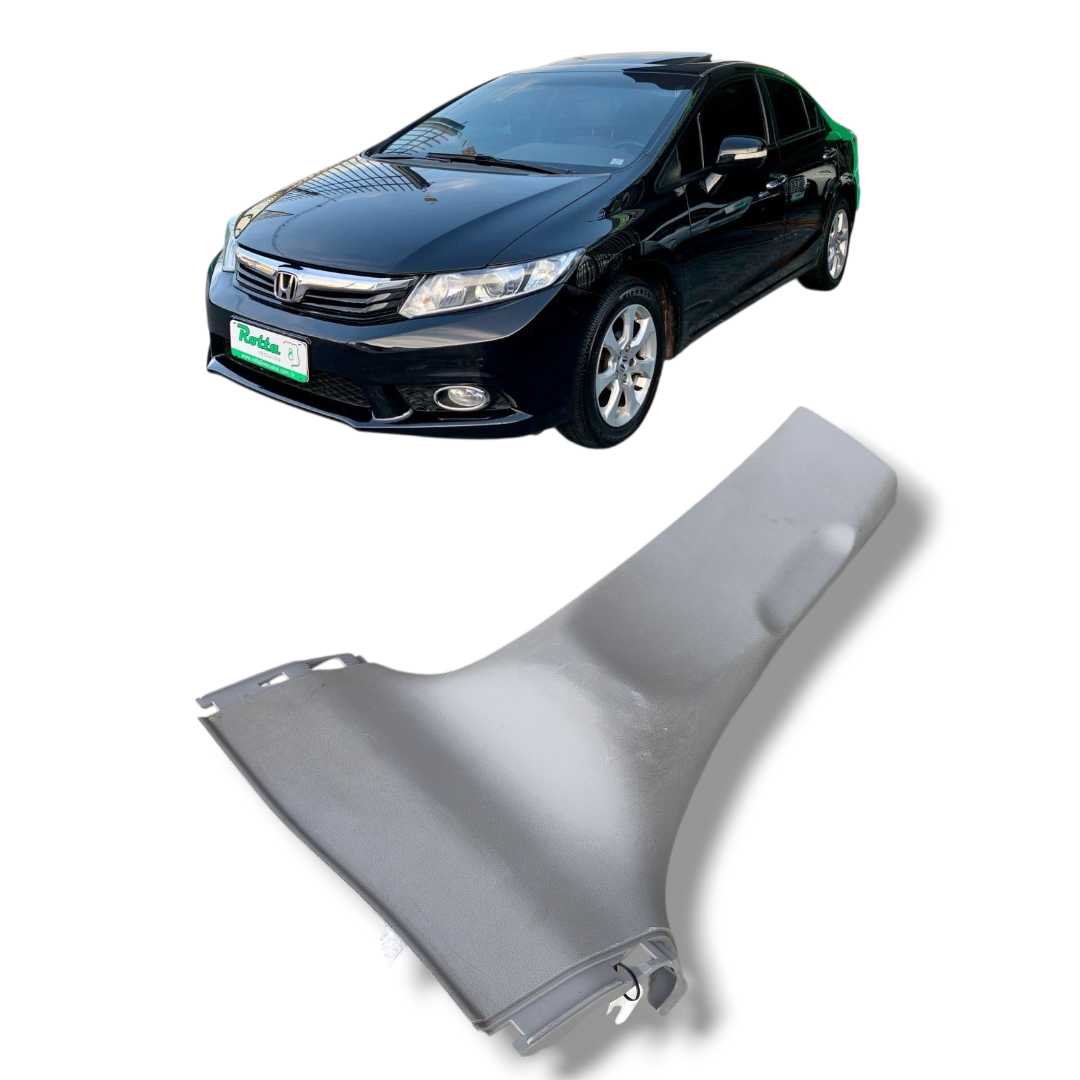 Moldura coluna inferior esq Honda Civic 2012 2016 original