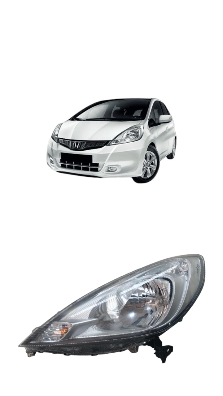 Farol Esquerdo Honda Fit 2013 a 2014 Masc Cinza