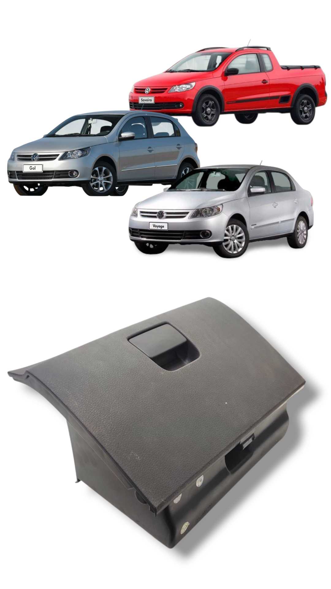 Tampa Porta Luvas Gol Voyage Saveiro G5 G6 