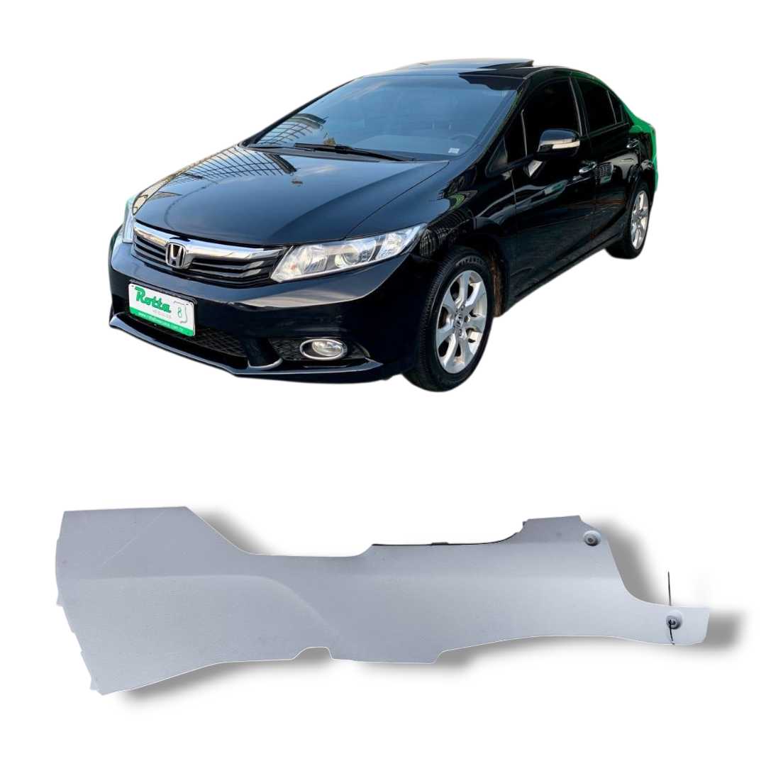 Acabamento lateral direito console Honda Civic 2012 2016