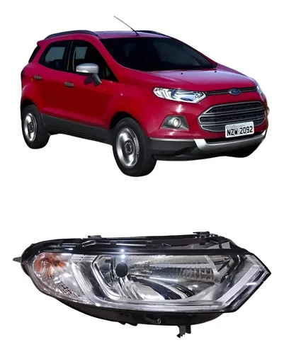 Farol Direito Ecosport 2013 2014 a 2017 C/ Led
