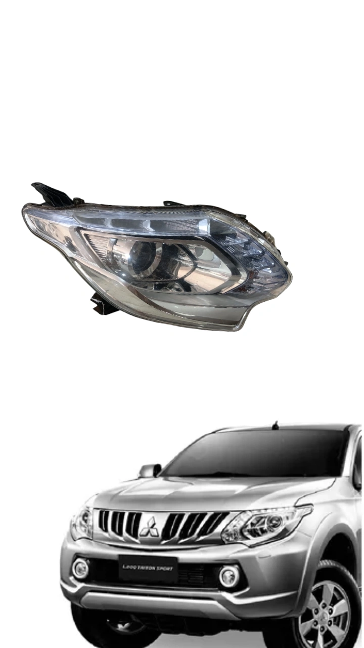 Farol Direito L200 Triton 2017 a 2021 Pisca Cristal