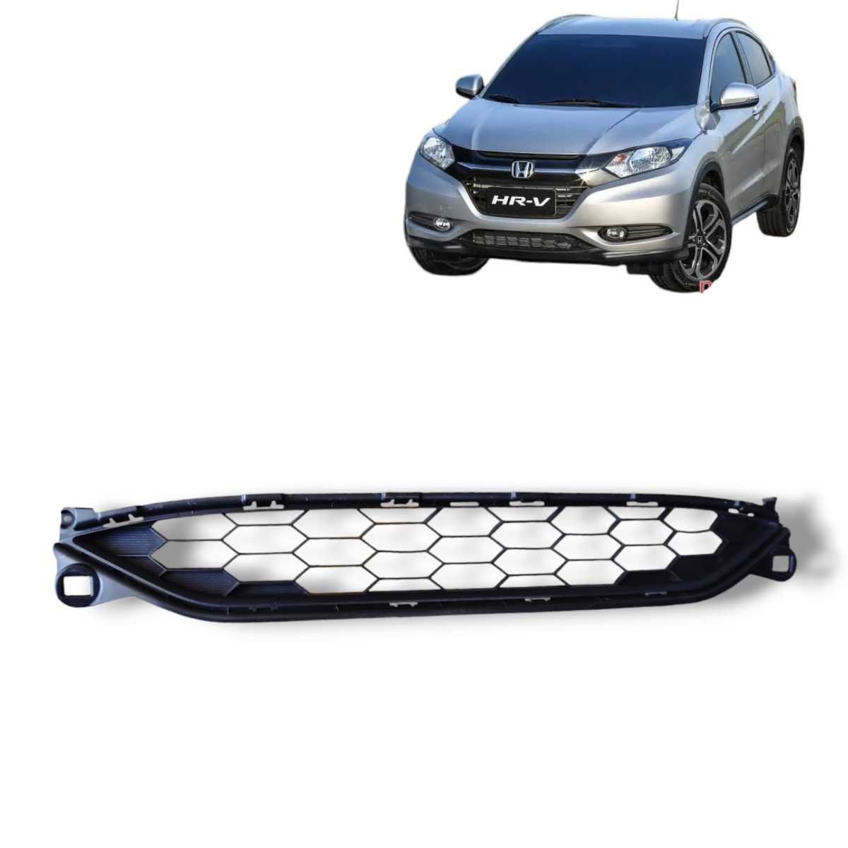 Grade Inferior Parachoque Dianteiro Honda Hr-v 2015 2019