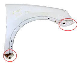 Paralama L/D Corsa 2003 a 2012 Montana 2003 a 2010 - Detalhe