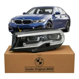 Farol Bmw 320 330 2019 2020 2021 2022 FULL LED C/DETALHE Esq