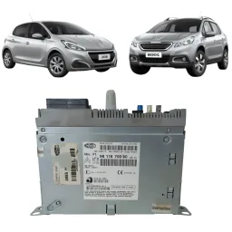 Comando Multimídia Peugeot 208 2014 A 2018 9811670080