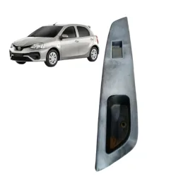 Moldura Botão Vidro Dianteiro Direito Etios 2013 a 2020
