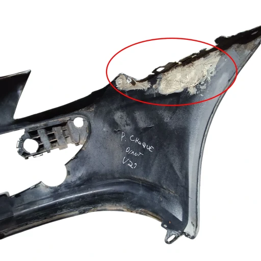 Para choque Dianteiro Peugeot 307 2006 2007 a 2012 Detalhe