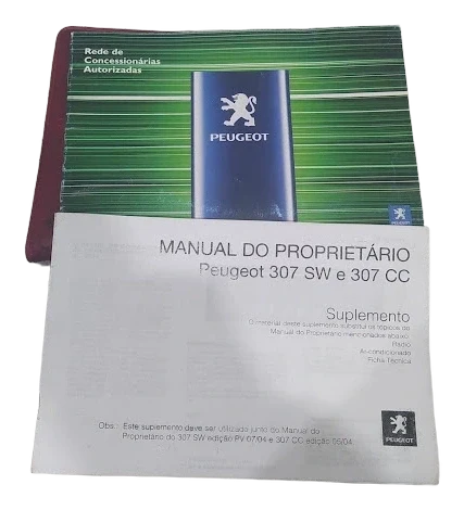Manual Proprietário Peugeot 307 SW 2007