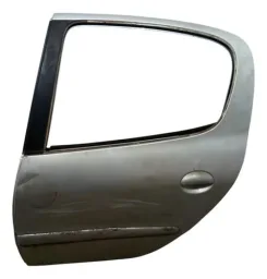 Porta Traseira Esquerda Peugeot 206 2001 2002 2003 A 2006 Traseira Esquerdo Prateado