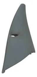 Moldura Interna Retrovisor Direito Renault Clio 2001 A 2011 Cinza