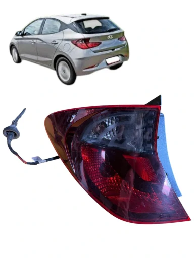 Lanterna Traseira Esquerda HB20 Hatch 20 a 2022 (canto) Fumê