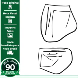 PAR KIT PESTANA TRASEIRA PAJERO TR4 2010 A 2015 ORIGINAL