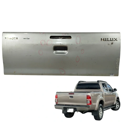 Tampa Traseira Caçamba Hilux 2006 A 2008 S/ Furo Chave