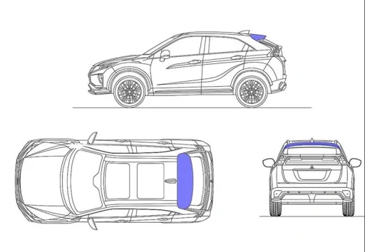 AEROFÓLIO ECLIPSE CROSS 2019 A 2025