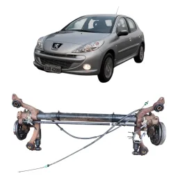 Eixo Traseiro Peugeot 206 207 S/ Abs Branco