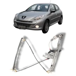 Máquina Vidro Porta Diant Direita Peugeot 207 Hoggar Elétric
