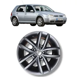 Roda aro 15 5x112 VW Volkswagen Golf MK4 Detalhe