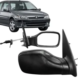 Retrovisor Peugeot 106 97 98 99 00 01 Controle Interno