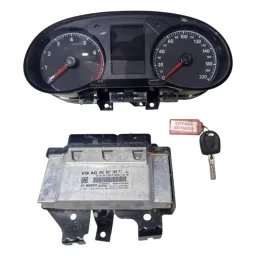 Kit Code Módulo Injeção Vw Voyage 1.0 3c 5U0920845