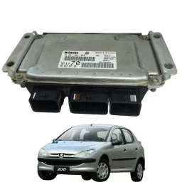 Módulo Injeção Peugeot 206 1.4 Flex 07/13 0261201382