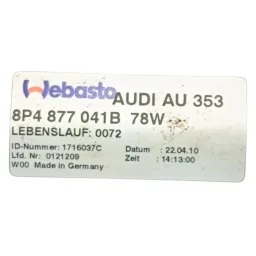 teto solar Audi a3 sportback 2006 2007 2008 2009 2010 8P4809562B 8P4877041B