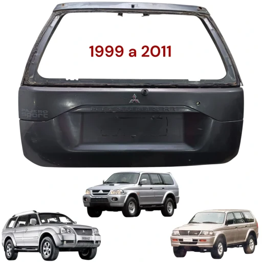tampa traseira Pajero Sport 1999 2000 2001 2002 2003 2004