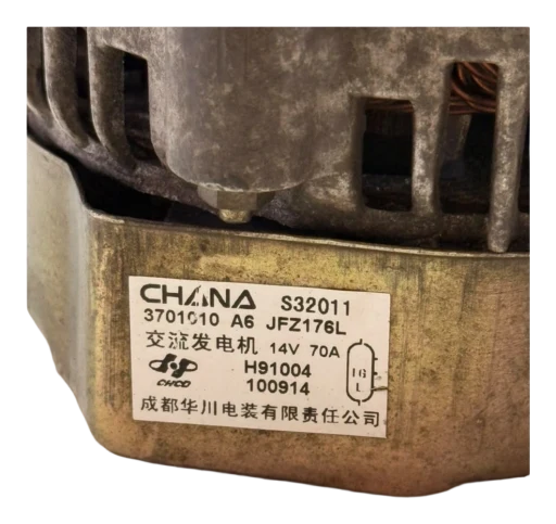 ALTERNADOR CHANGAN CHANA 1.0 2011 2012 3701010