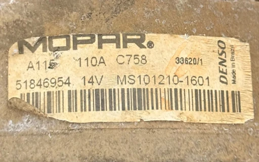 Alternador Palio Fiorin Mobi Punt Idea Partner 1.0 1.4 110A 51846954