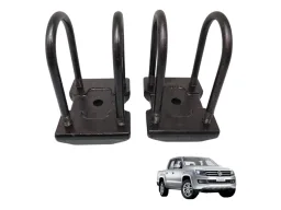 Par Suporte Grampo Feixe Mola Traseira Vw Amarok 2010 A 2021