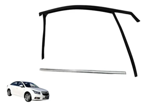 Kit Pestana Vidro Dianteiro Direito Gm Cruze 2012 2014 2016 Preta