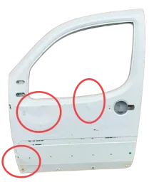 PORTA DIANTEIRA ESQUERDA FIAT DOBLO 2008 2009 (RECUPERAÇÃO)