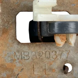 Maçaneta Interna Traseira Esquerda L200 Quadrada 1992 a 2006 MB320377