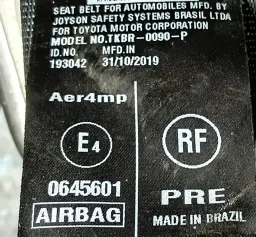 Kit Airbag Toyota Yaris 2018 2019 2020 2021 2022 2023 a 2025