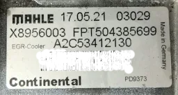 Válvula Egr Resfriador Iveco Daily 35-150 3.0 Dies 2019/... A2C53412130