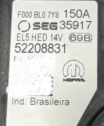 Alternador Jeep Renegade Compass Fiat Toro 1.3 2022 a 2025 52208831