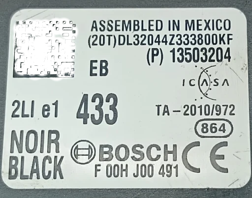 Modulo Receptor Alarme Chevrolet S10 2.4 2012 2013 a 2019 13503204
